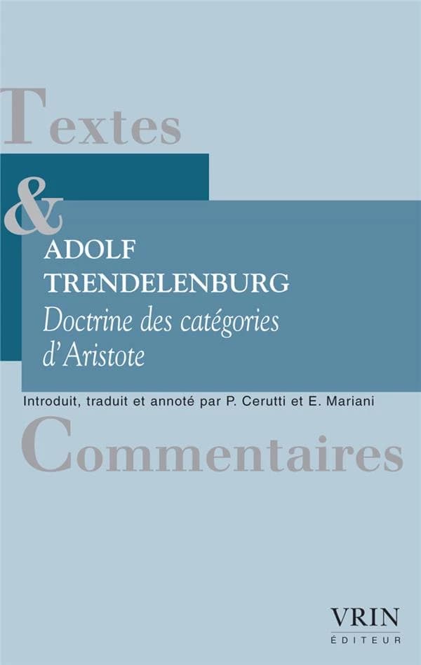 La doctrine des catégories d'Aristote : une enquête