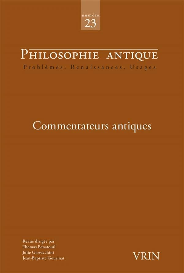 Philosophie antique n.23 : Commentateurs antiques