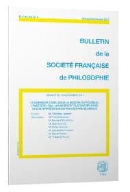 Bulletin de la Société française de philosophie n.2017
