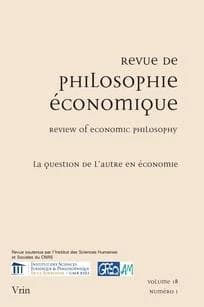 Revue de philosophie économique n.18