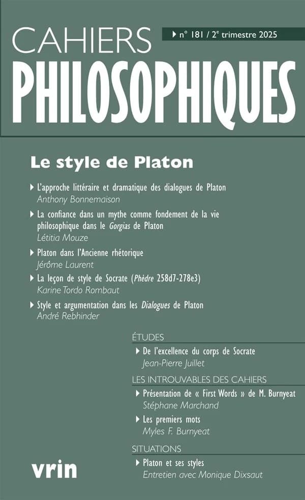 Le Style de Platon
