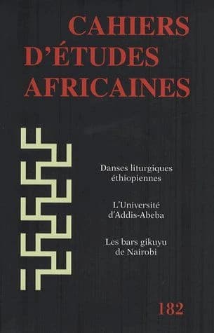Cahiers d'études africaines n.182