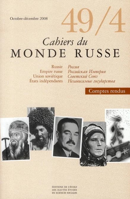 Cahiers du Monde russe, n° 49, 4