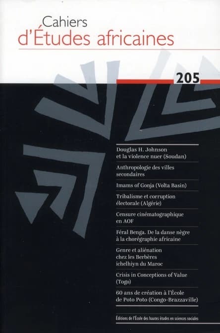 Cahiers d’études africaines 205