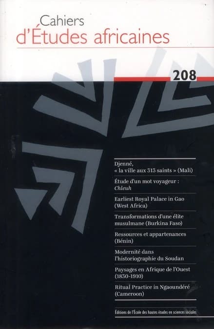 Cahiers d'études africaines n.207