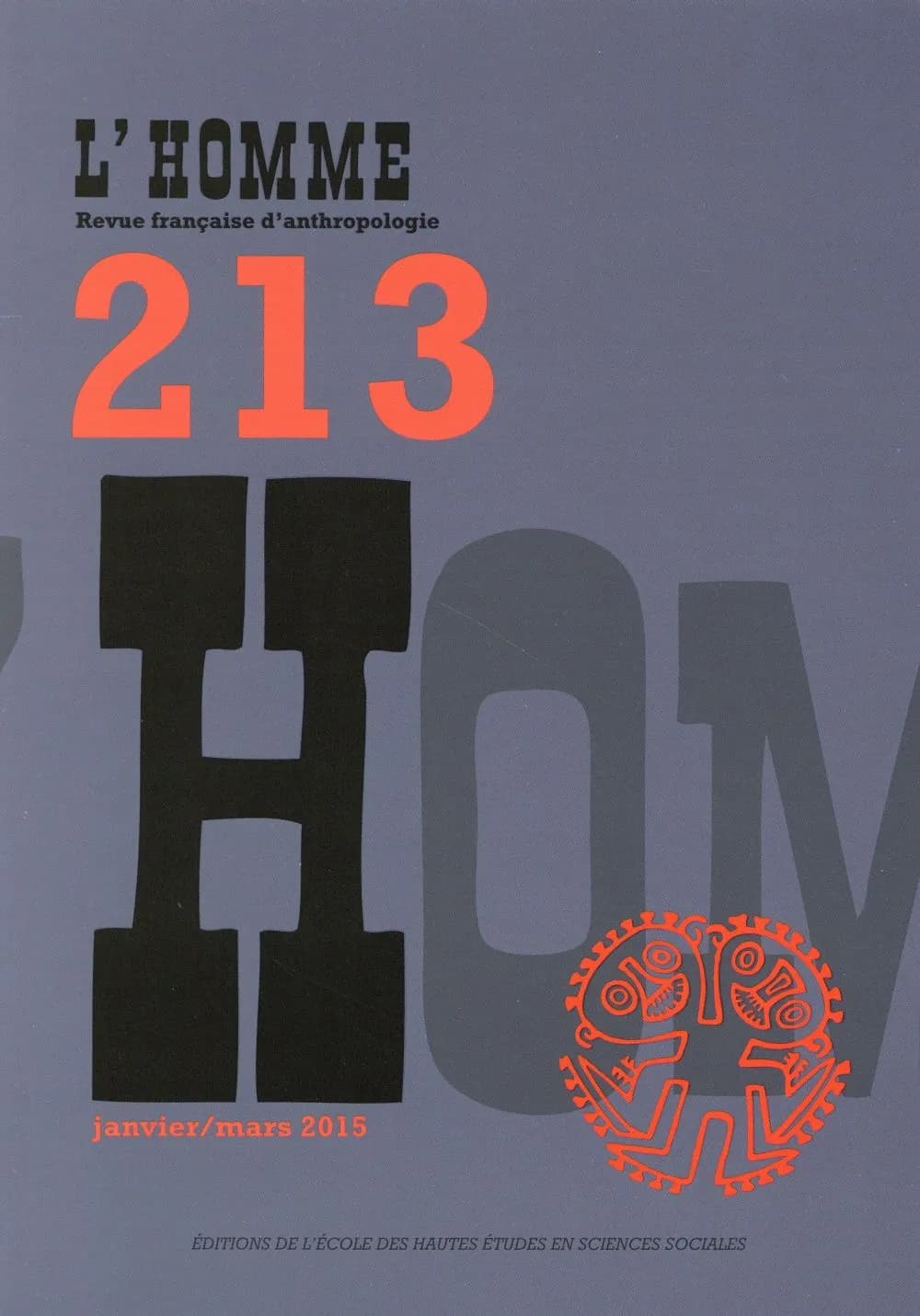 REVUE L'HOMME n.213 : janvier