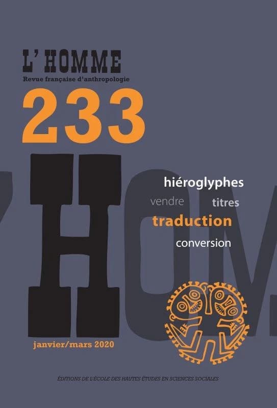 L'homme n.233 : janvier