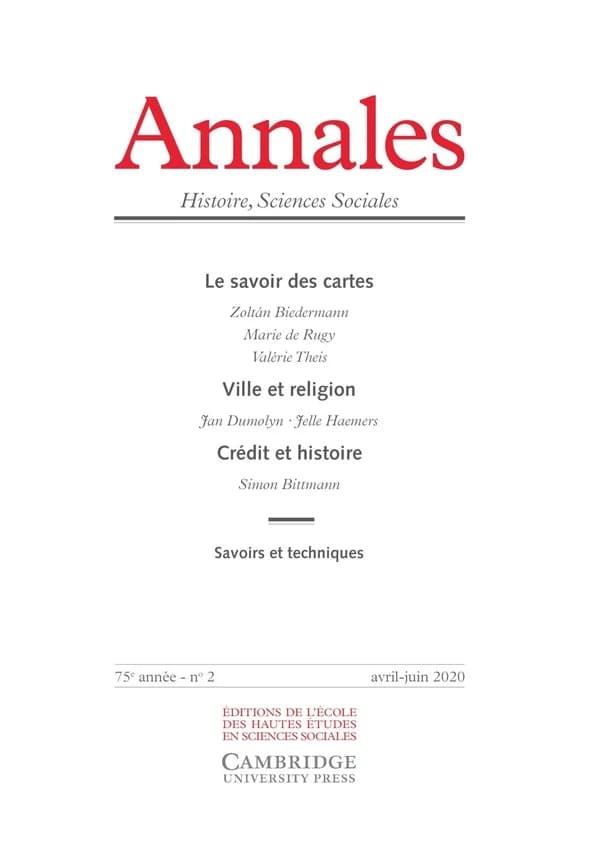 Le savoir des cartes : Ville et religion - Crédit et histoire - Savoirs et techniques. 2020