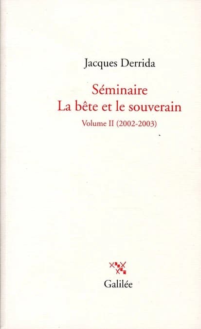 Séminaire La bête et le souverain. Volume 2, 2002-2003