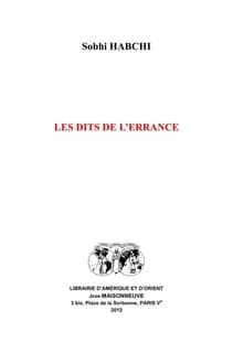 Les dits de l'errance