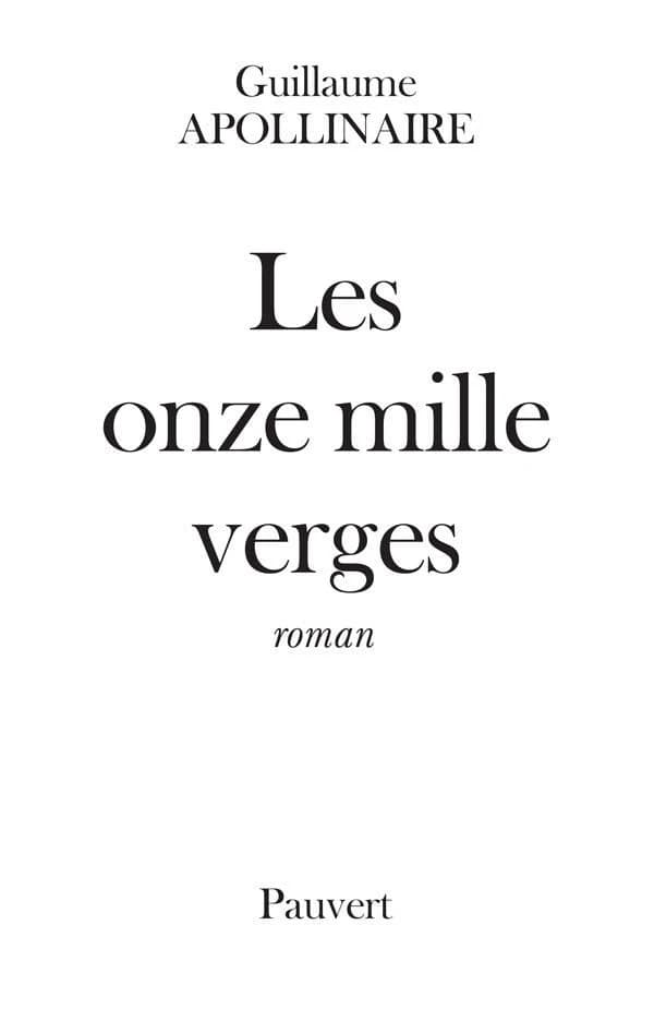 Les Onze mille verges ou les Amours d'un hospodar : roman