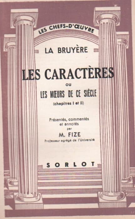 Les caractères ou les moeurs de ce siècle