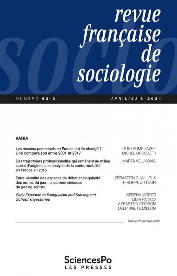 Revue francaise de sociologie t62-2
