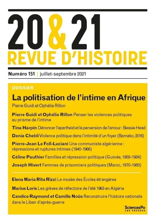 20 & 21. Revue d'histoire n.151
