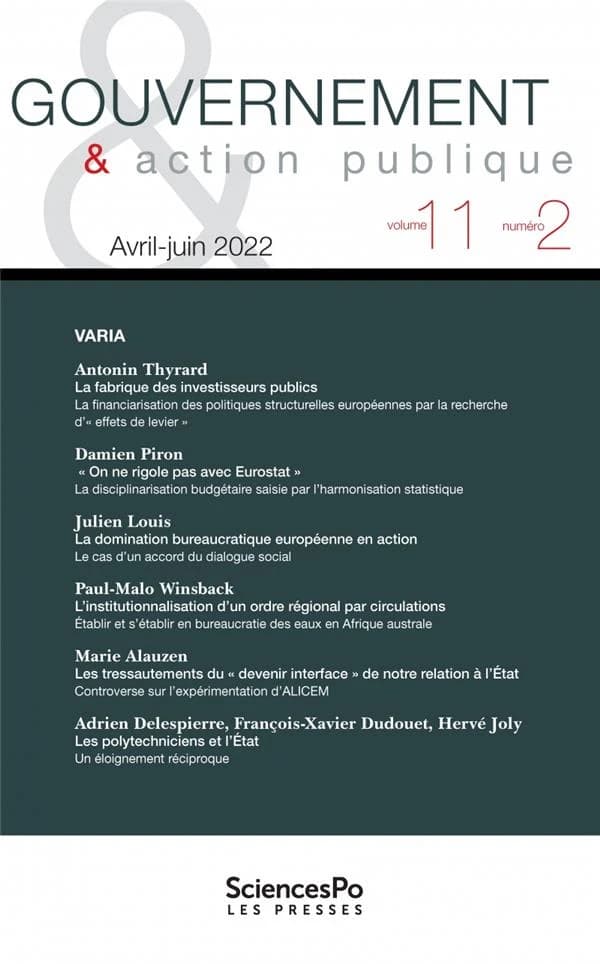 Revue gouvernement et action publique n.11