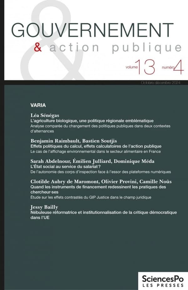 Revue gouvernement et action publique n.13