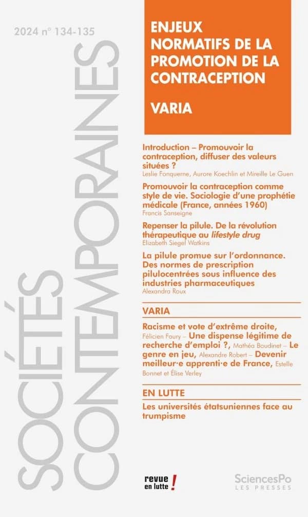 Revue sociétés contemporaines n.134