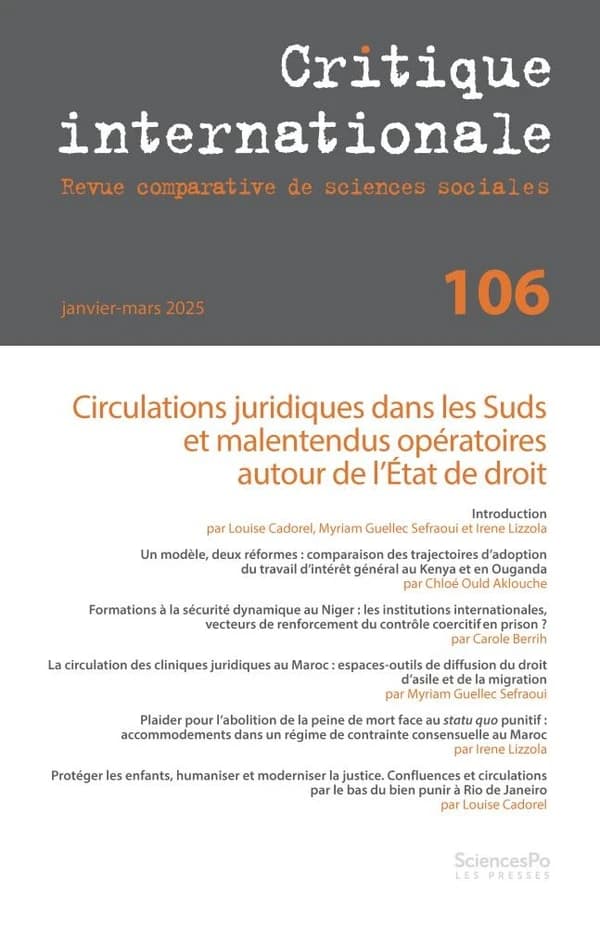 Revue critique internationale n.106