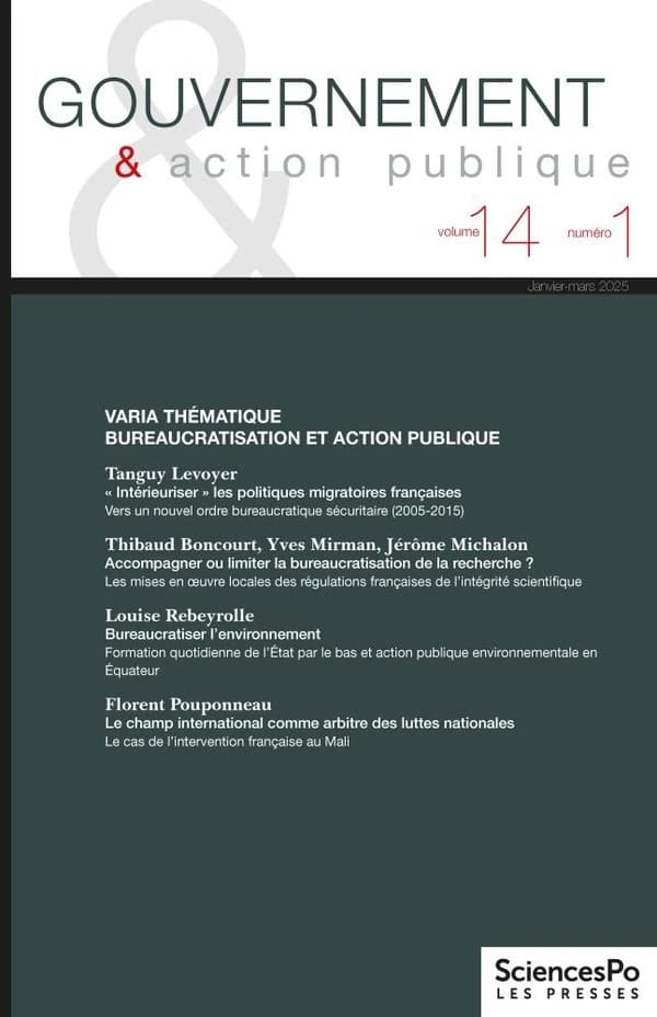 Revue gouvernement et action publique n.14