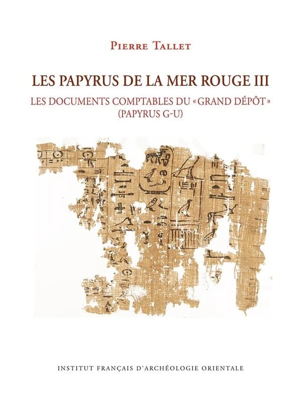 Les papyrus de la mer Rouge. III, Les documents comptables du grand dépôt : papyrus G-U