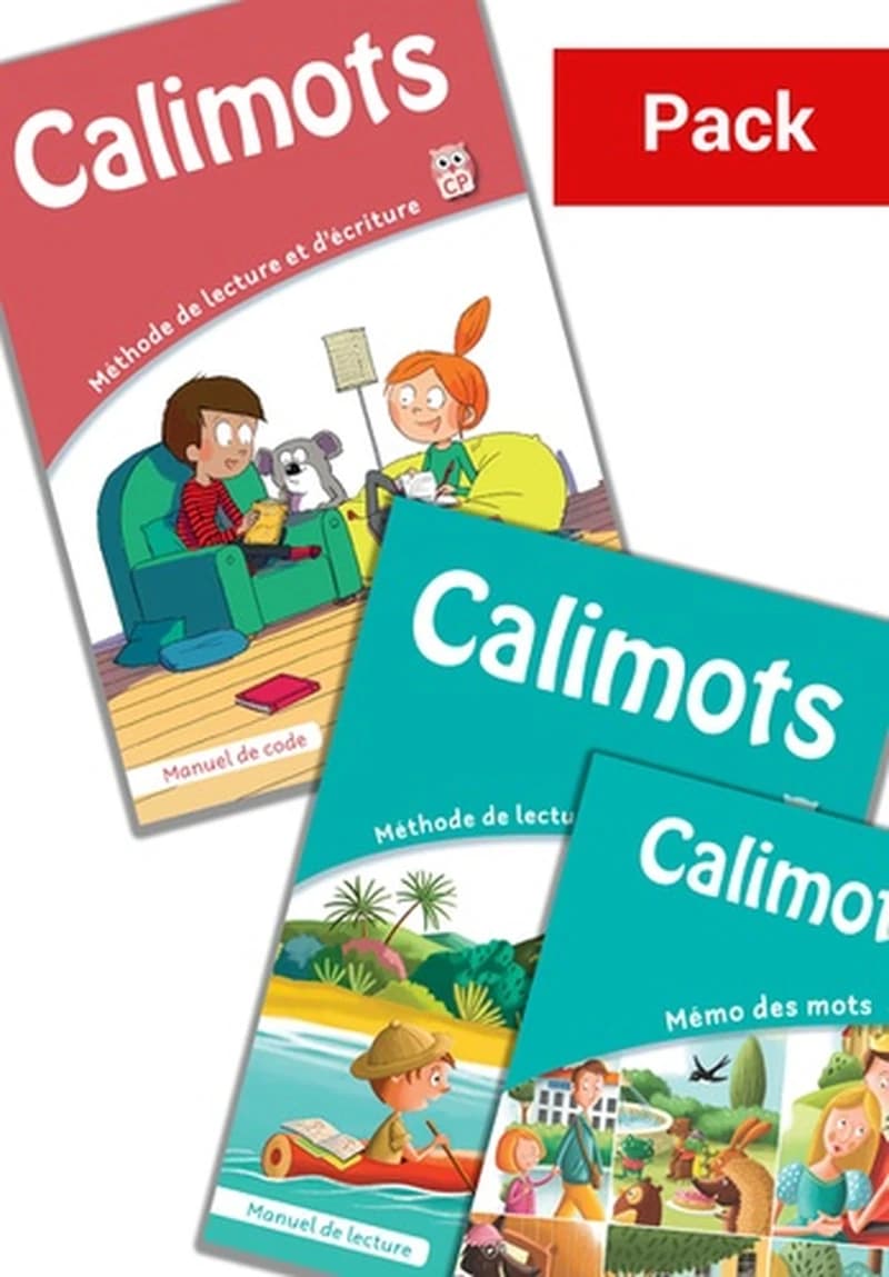 Calimots : CP ; manuel de code + manuel de lecture + memo des mots