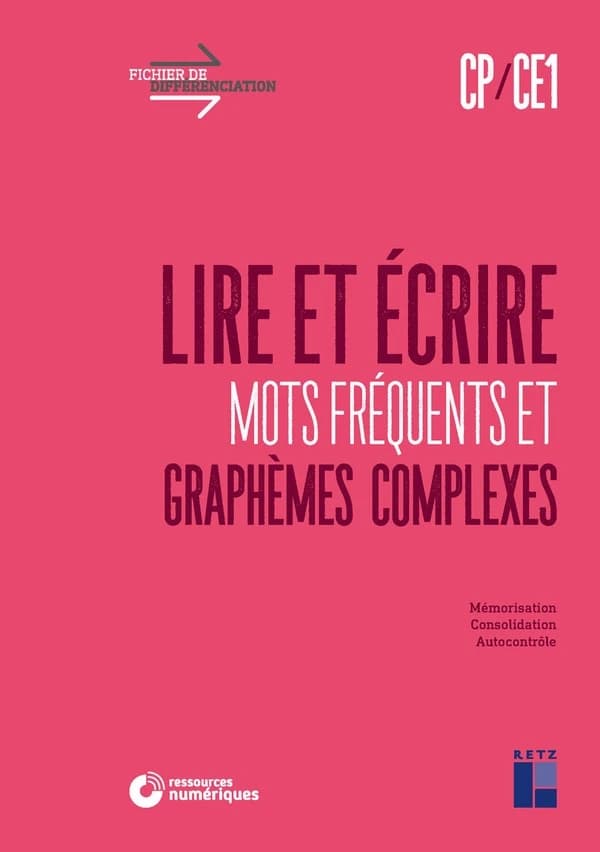 Fichier de différenciation : lire et écrire ; CP