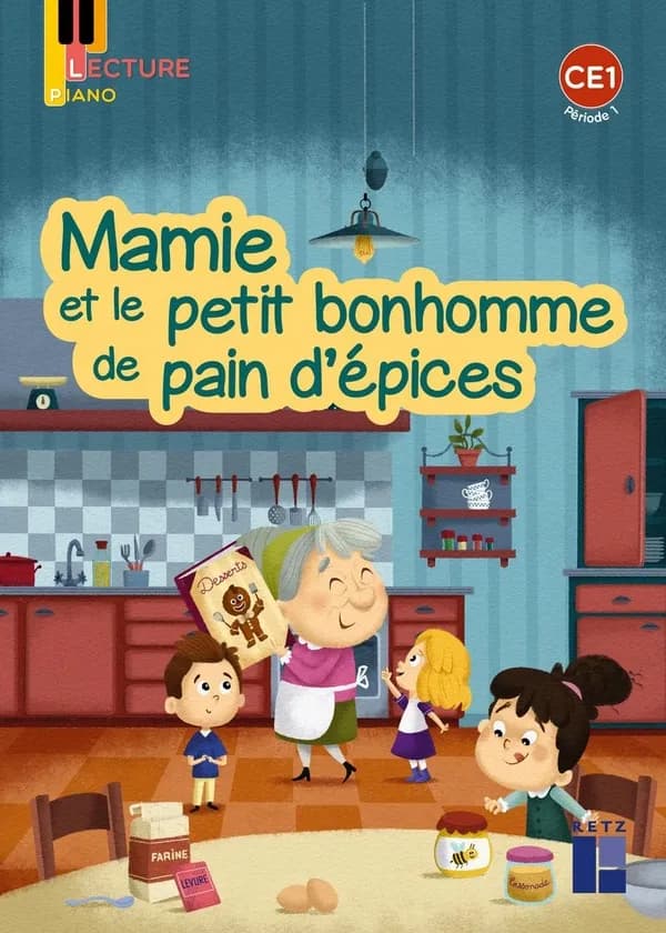 Lecture piano : mamie et le petit bonhomme de pain d'épices : CE1 : série 1, période 1 (édition 2021)