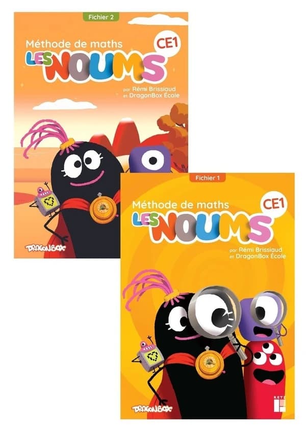 Méthode de maths CE1 Les Noums : Fichier de l'élève en 2 volumes