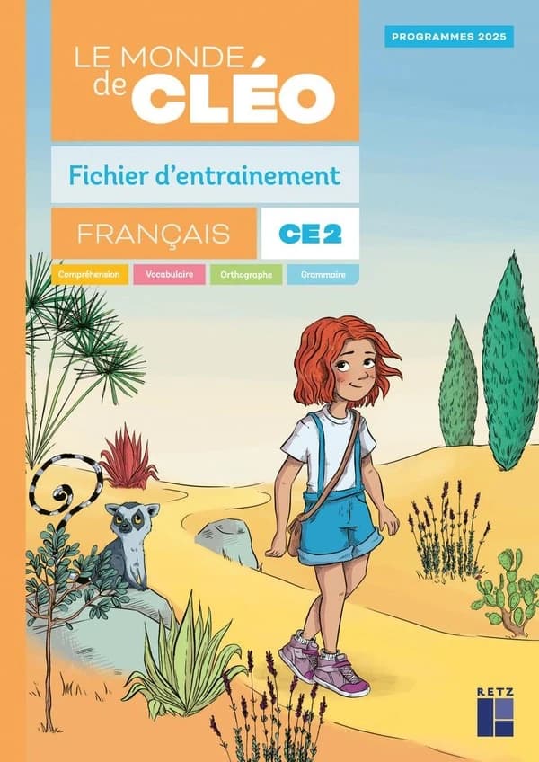 CLÉO : Le monde de Cléo ; Français ; CE2 ; Fichier d'entraînement + Aide-mémoire (édition 2025)