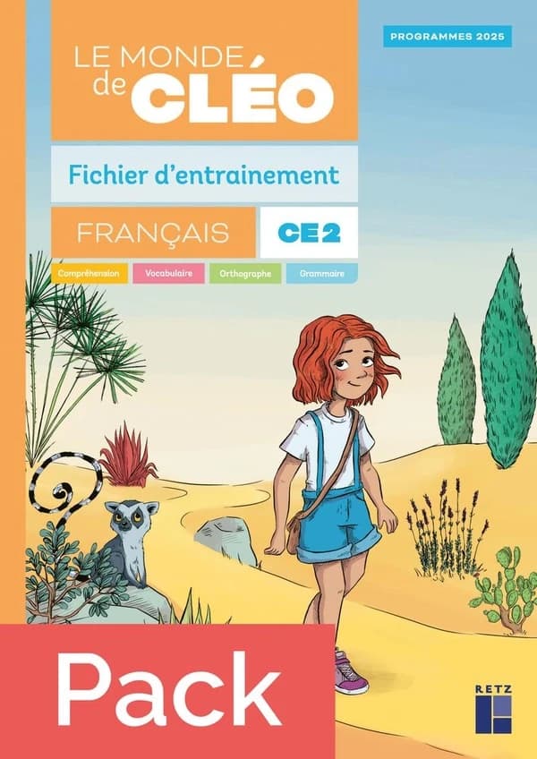 CLÉO : Le monde de Cléo ; Français ; CE2 ; Fichier d'entraînement + Aide-mémoire (édition 2025)