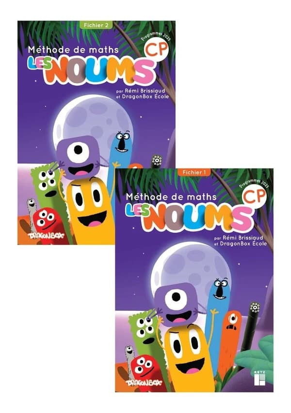 Méthode de maths CP Les Noums : Fichier de l'élève en 2 volumes