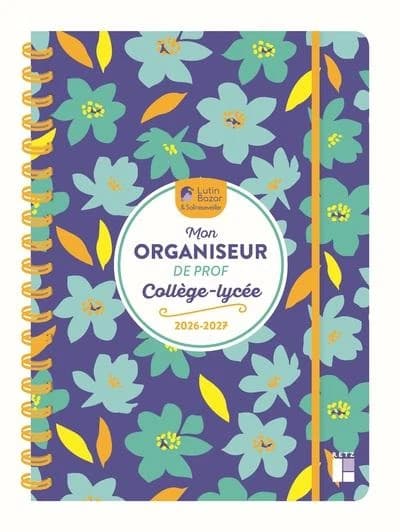 Mon organiseur de prof de collège lycée 2026-2027