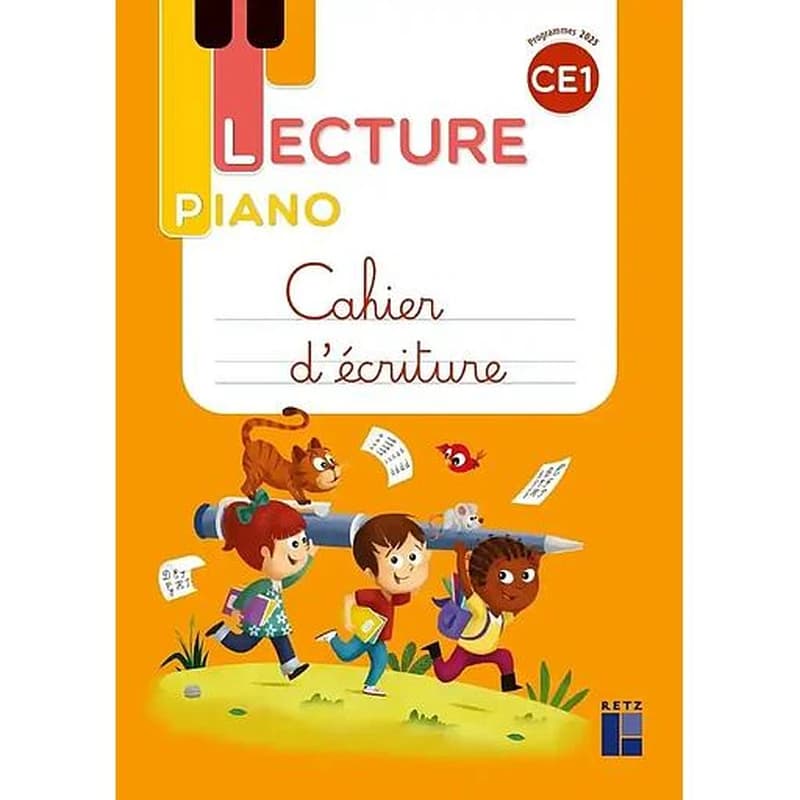 Lecture piano : CE1 ; Cahier d'écriture