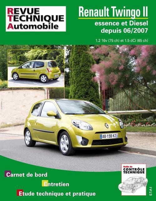 Renault Twingo II : essence et diesel, depuis 06-2007 : 1.2, 16v (75 ch) et 1.5 dCi (65 ch) : carnet de bord, entretien, étude technique et pratique