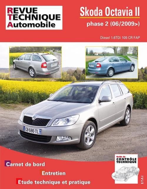 Skoda Octavia II : phase 2, 06-2009 : diesel 1.6TDi 105 CR FAP : carnet de bord, entretien, étude technique et pratique