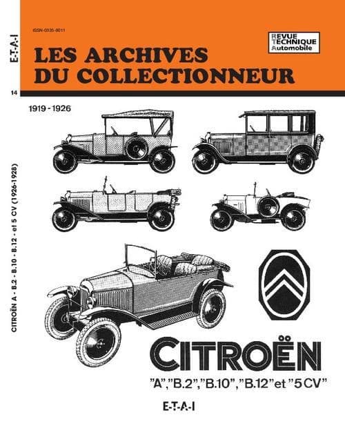 Citroën : A, B.2, B.10, B.12 et 5 CV : 1919-1926