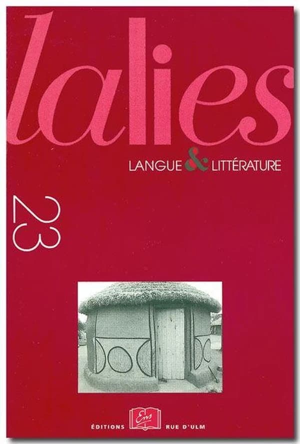 Actes des sessions de linguistique et de littérature : Aussois, 26-31 août 2002