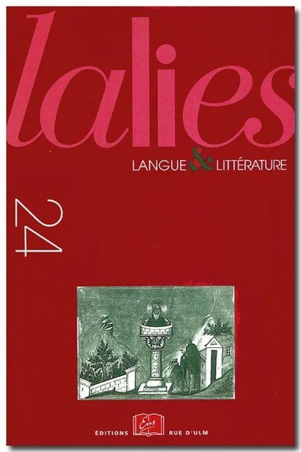 Lalies : actes de linguistique et de littérature : Aussois, 25-30 août 2003.