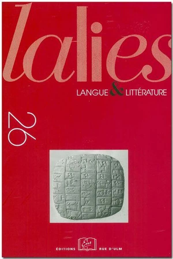 Lalies : actes des sessions de linguistique et de littérature