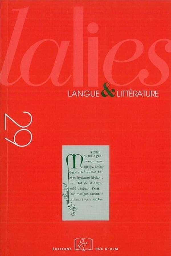 REVUE LALIES n.29 : revue lalies Tome 29