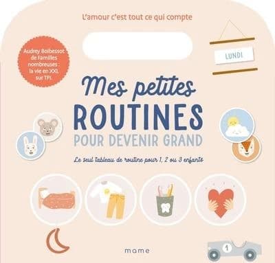 Mes petites routines pour devenir grand : Stickers électrostatiques et tableau d'organisation avec plein de conseils de la famille XXL