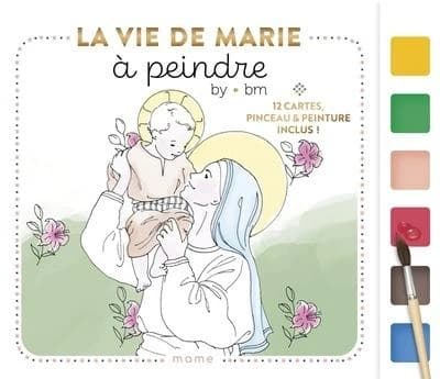 La vie de Marie à peindre : Avec 12 cartes, pinceau & peinture inclus !
