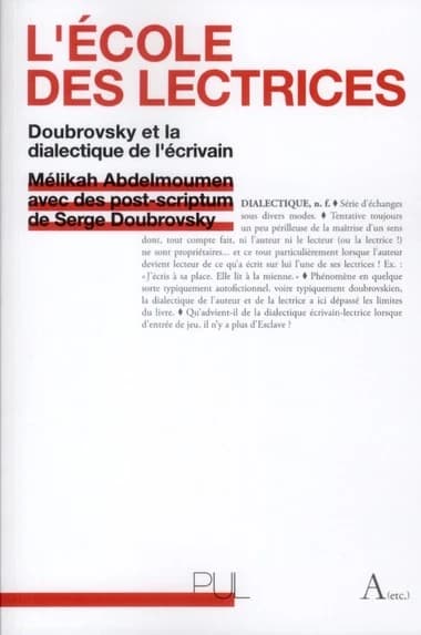 L'école des lectrices : Doubrovsky et la dialectique de l'écrivain