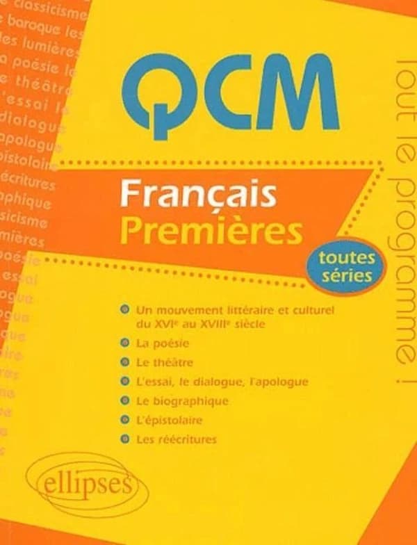 QCM français, premières toutes séries