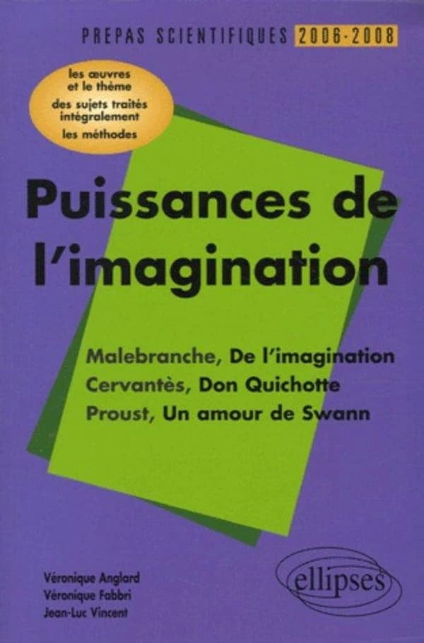 Puissances de l'imagination : Cervantès, Malebranche, Proust : programme 2006-2008, l'épreuve de français : conseils pratiques, corrigés