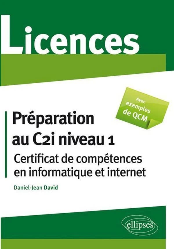 Préparation au certificat de compétences en informatique et Internet, C2i niveau 1 : licences