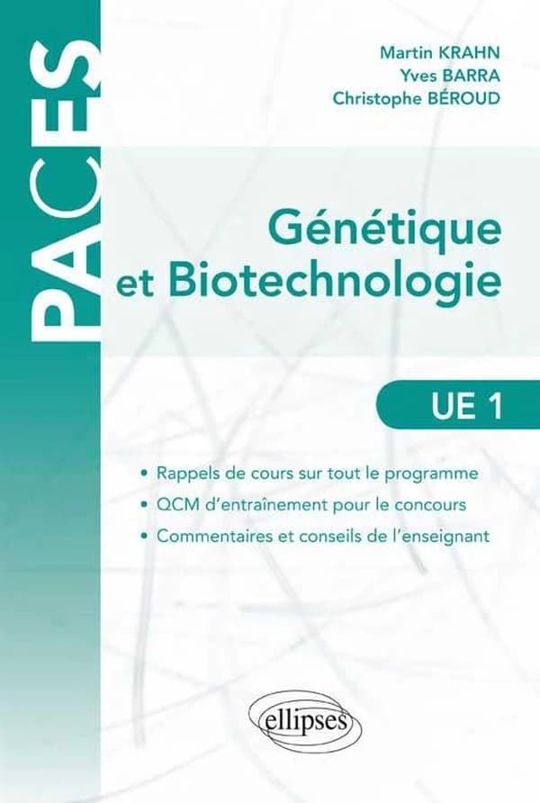 Génétique et biotechnologie : UE 1