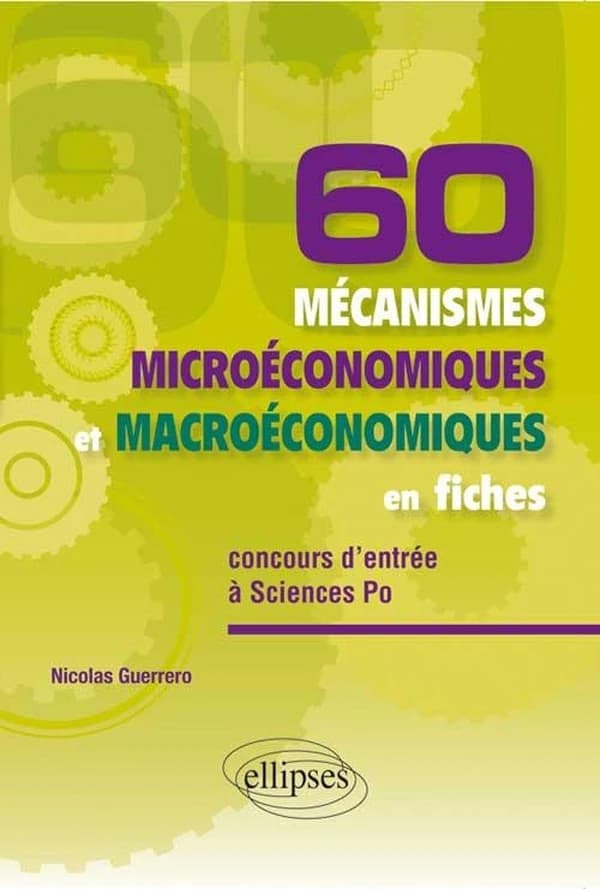 60 mécanismes microéconomiques et macroéconomiques en fiches : concours d'entrée à Sciences po