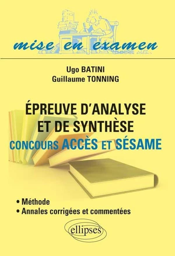 Épreuve d'analyse et de synthèse, concours Accès et Sésame