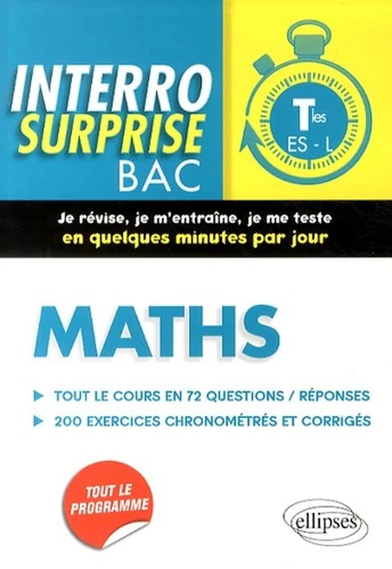 Interro surprise BAC Tles ES-L Maths